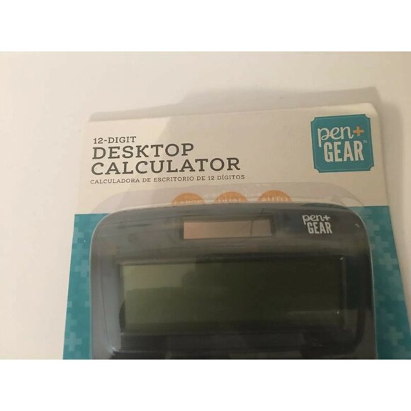 New‎ Pen + Gear 12 Digit Desktop Calculator with Large Display - Dual Powered - Picture 2 of 4
